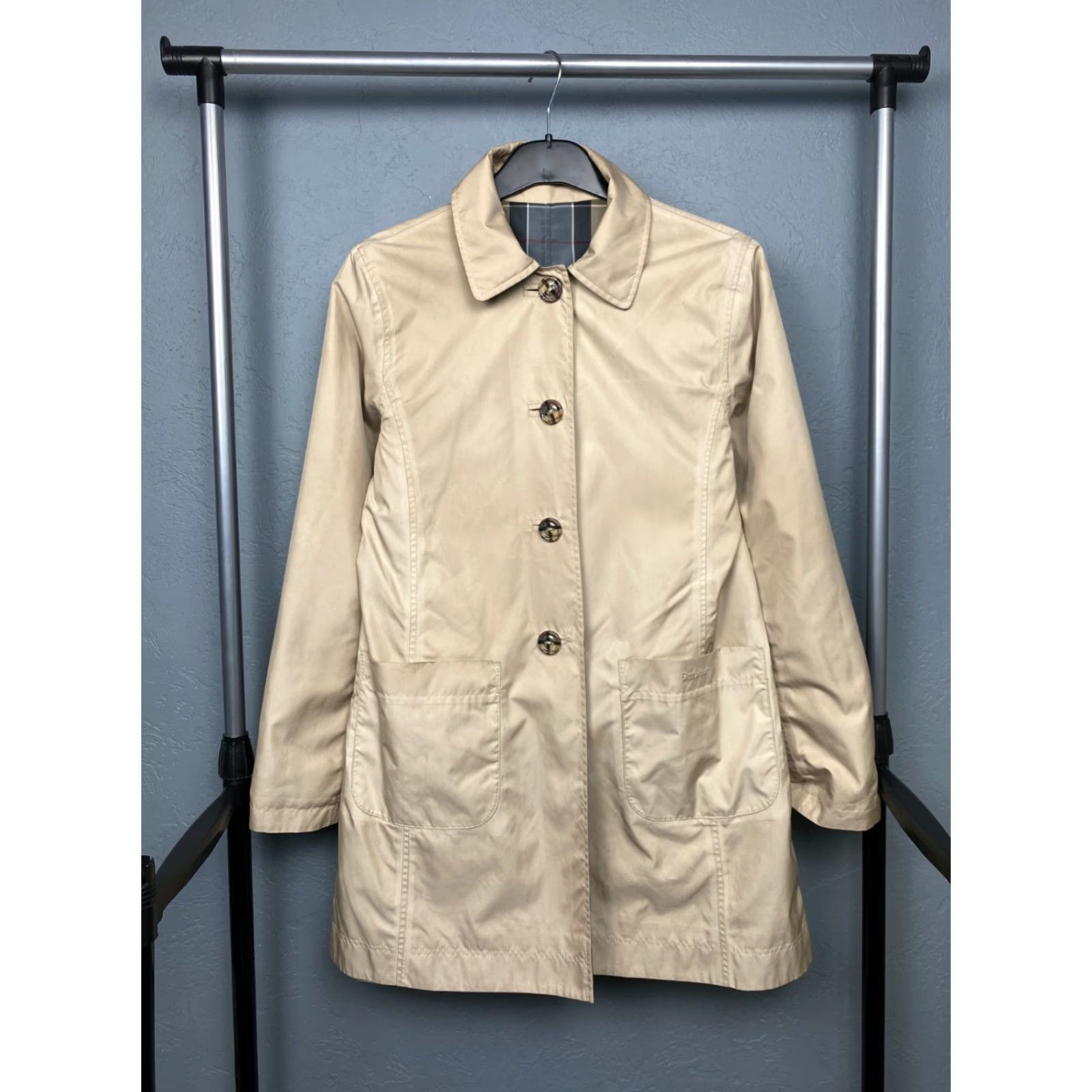 Barbour Barbour Jacket Derby Mac Reversible Tartan Womens Trench UK 10 Multicolor Polyester Lining Regular XS-XXL Size M / US 6-8 / IT 42-44 - 5 Thumbnail