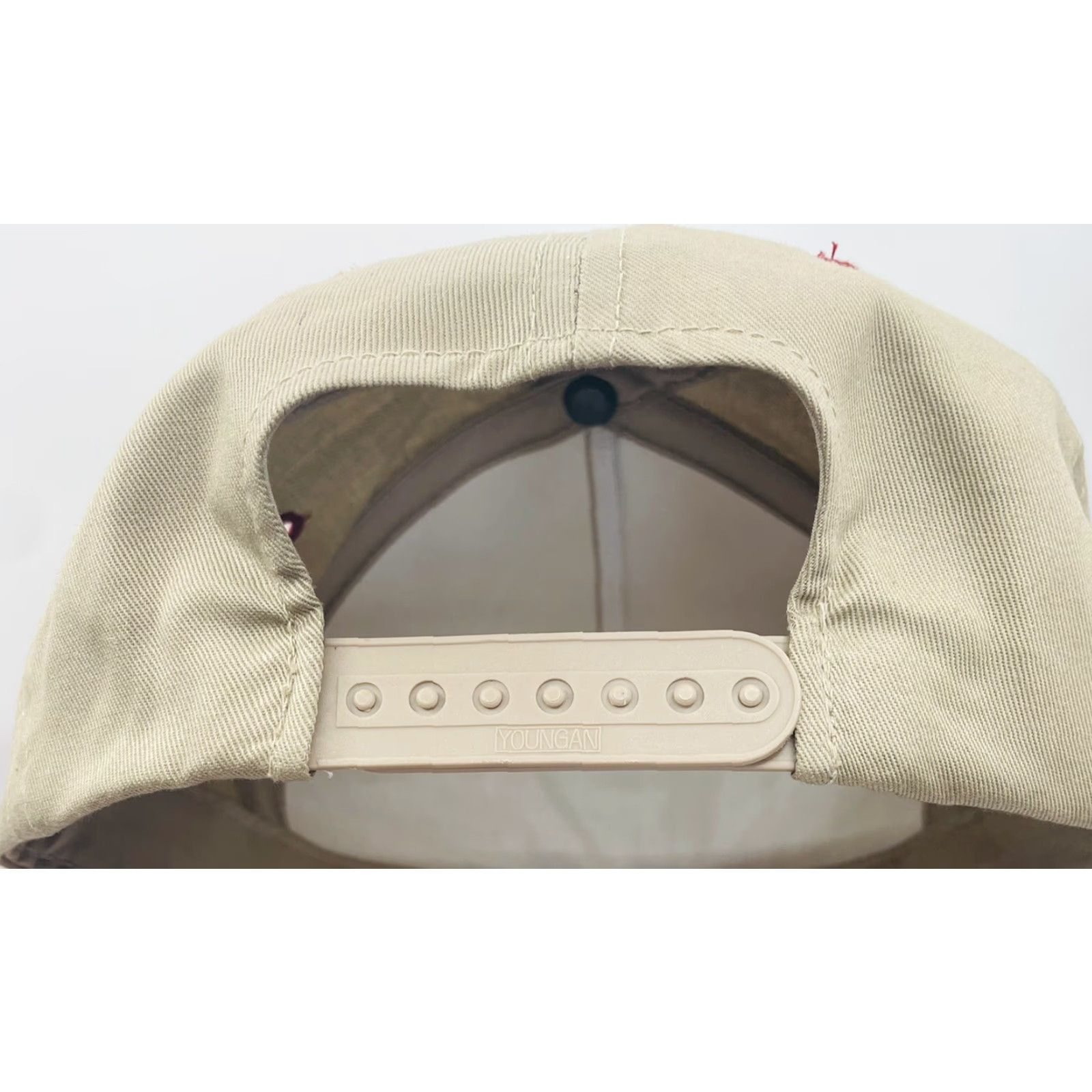 Vintage VINTAGE Snap-Back Baseball Cap Men’s J & I Truck Accessories Adjustable Brown Red Hat Cap Cap Size ONE SIZE - 7 Thumbnail
