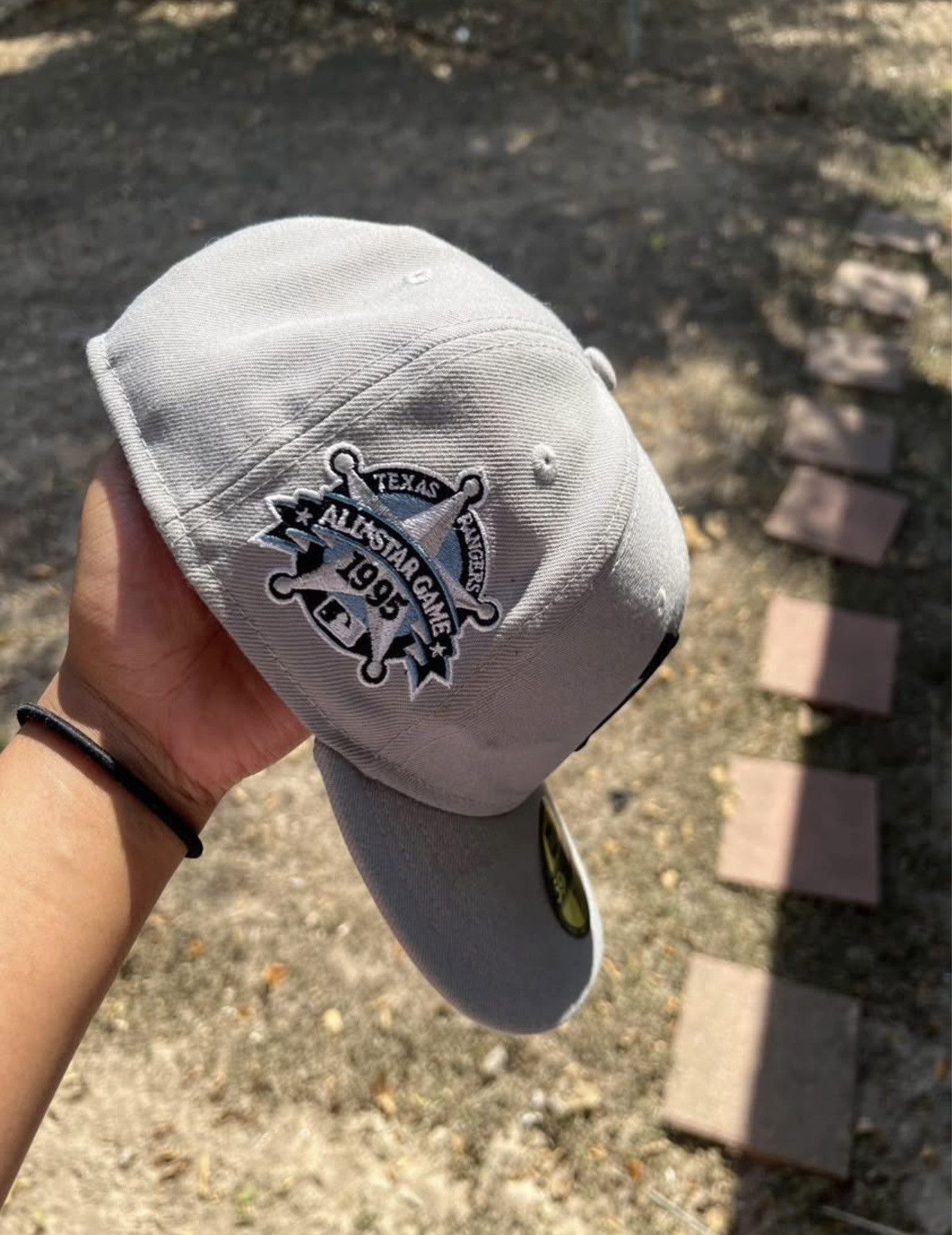 New Era NewEra Tx Rangers Gray 1995 MLBAll-Star Sky Blue 59FIFTY Hat Size ONE SIZE - 1 Thumbnail