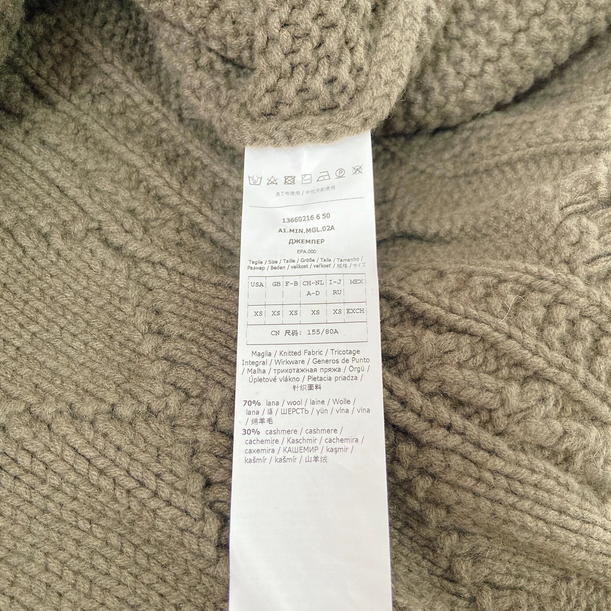 Max Mara Maxmara Argyle Knit Pullover XS with Tags Size XS / US 0-2 / IT 36-38 - 9 Thumbnail