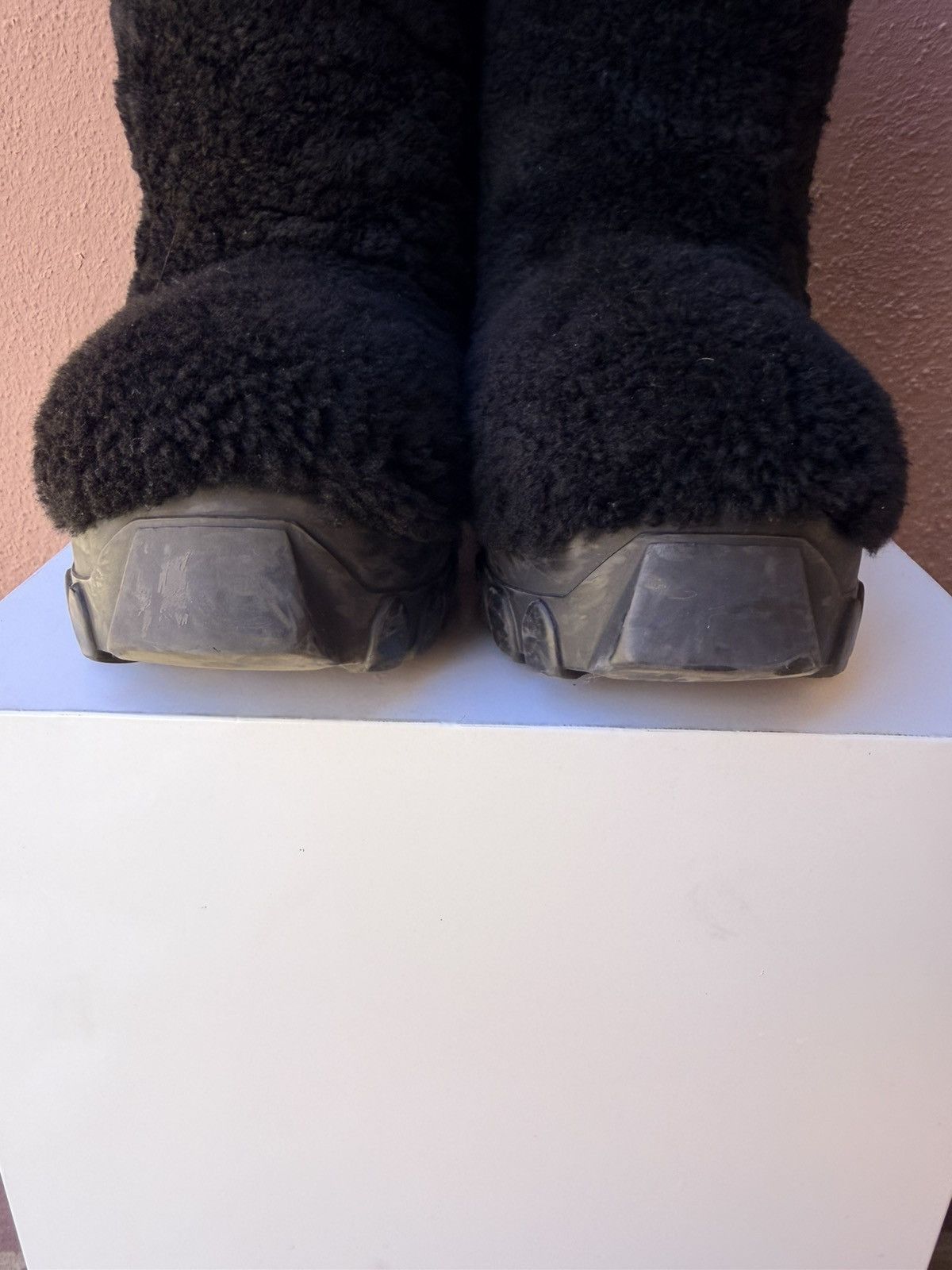 Rick Owens Sherling lunar boots Size US 6.5 / EU 39-40 - 3 Thumbnail
