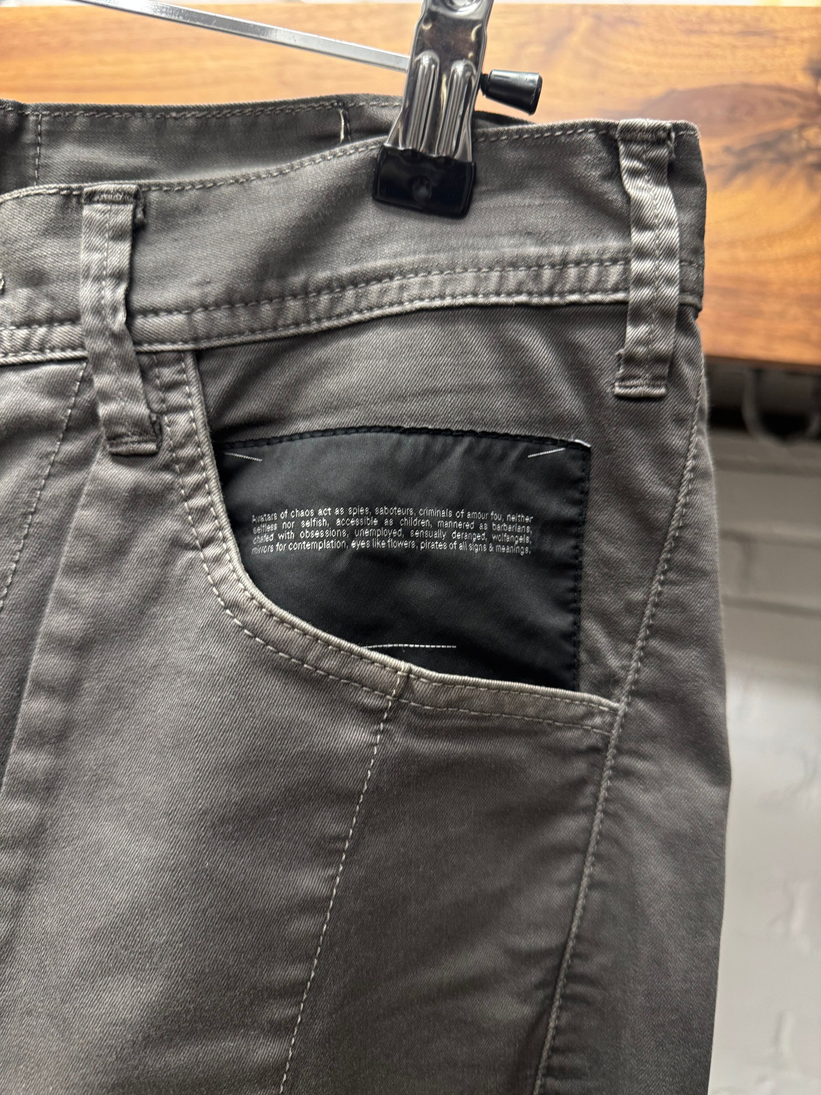 Julius SS2016 Julius 5oz J-Cut Darted Grey Slim Cut Pants Size US 31 - 3 Thumbnail