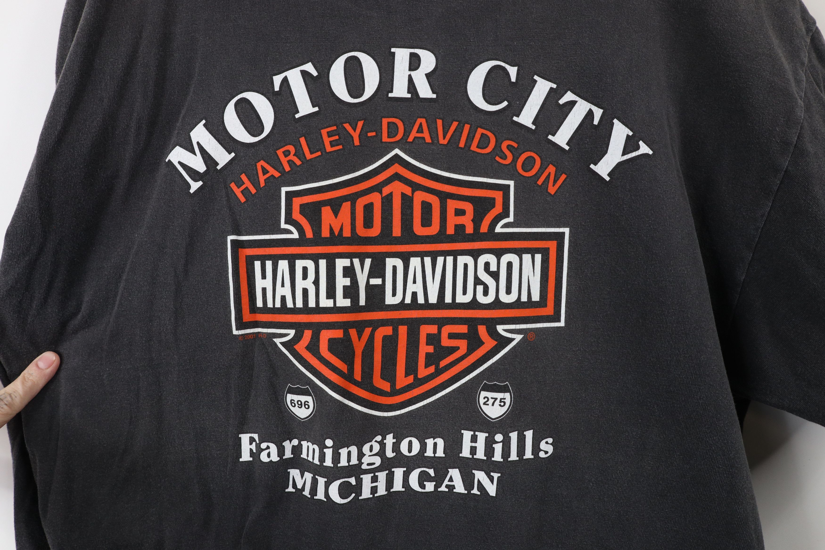 Harley Davidson × Vintage Vintage Y2K 2001 Harley Davidson the Wild T-Shirt Black USA Size US XL / EU 56 / 4 - 10 Thumbnail