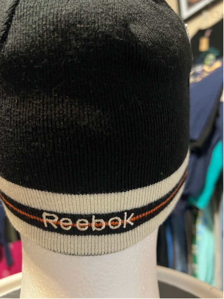 Reebok Unisex Reebok Beanie Hat One Size Black Orange Size ONE SIZE - 7 Thumbnail