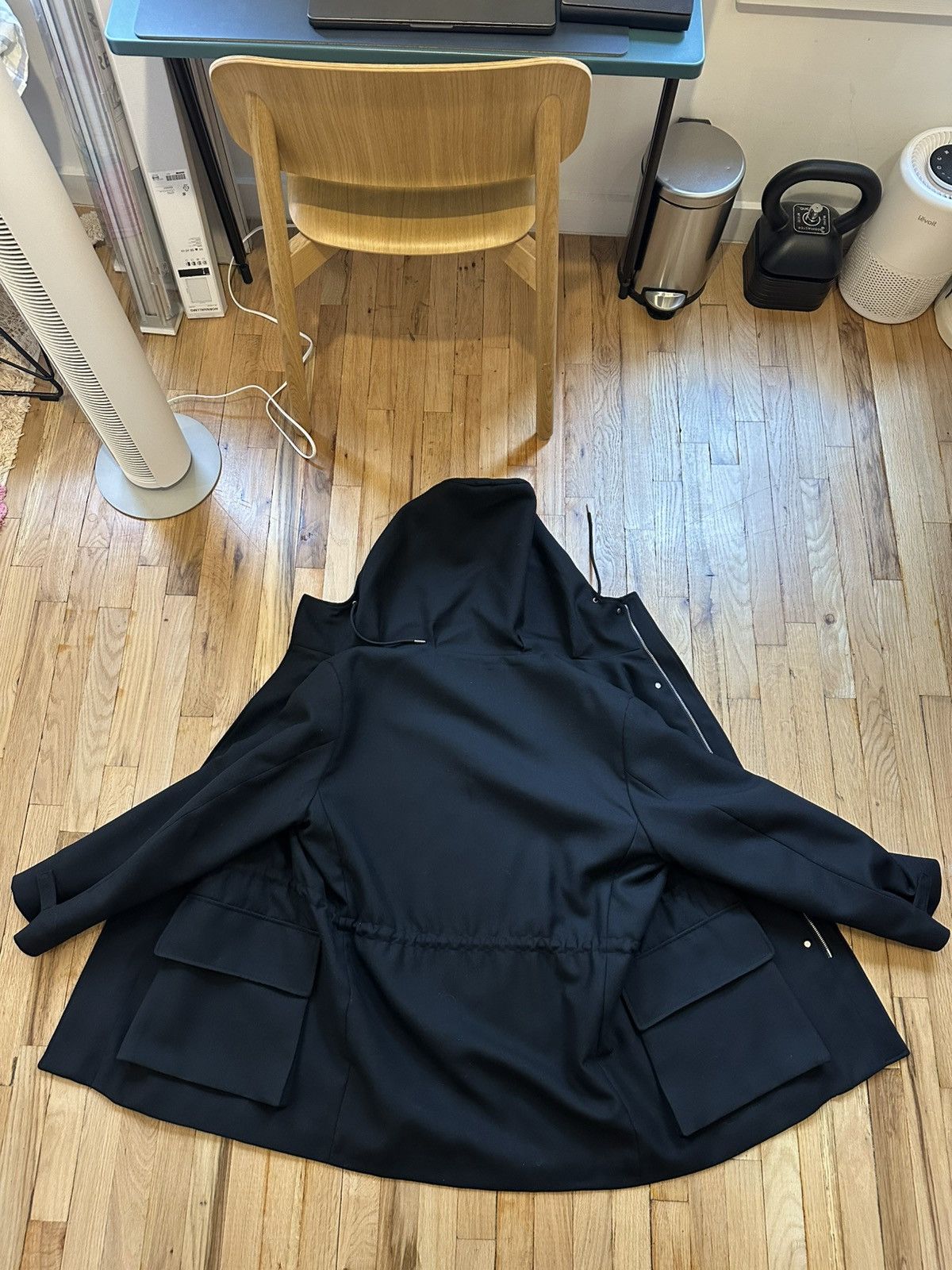 Sandro Sandro Black Parka Size US L / EU 52-54 / 3 - 5 Thumbnail