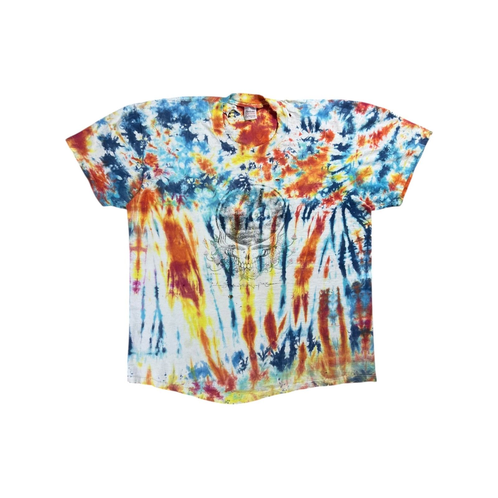 Band Tees × Grateful Dead × Vintage 1980s Grateful Dead Space Your Face tie dye faded band tee Size US XL / EU 56 / 4 - 1 Thumbnail