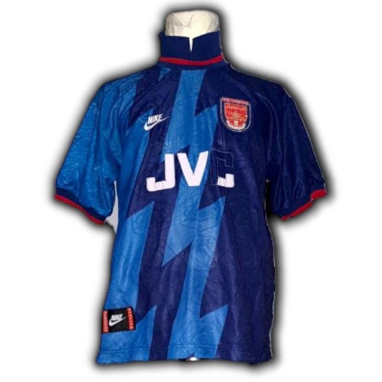 Nike Fc Arsenal England 1995 1996 Away Shirt Jersey Size US M / EU 48-50 / 2 - 1 Thumbnail