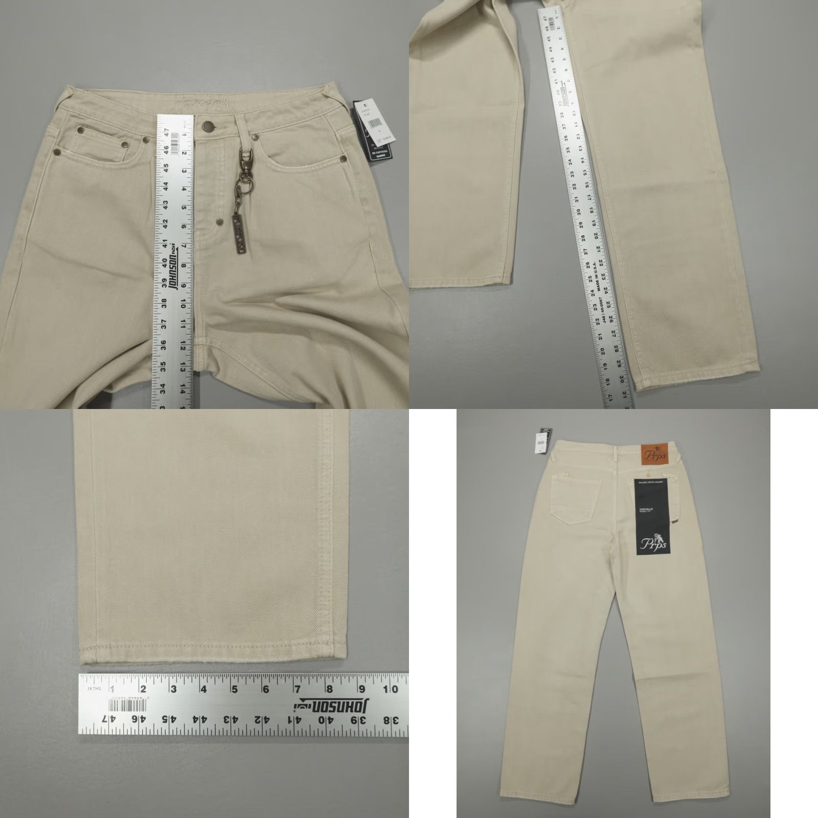 Prps PRPS Chevelle Baggy Fit Jeans Pants Men’s Size 29 Stone Beige Denim 5-Pocket Regular Inseam 31" Men Shoes? Size US 29 - 8 Thumbnail
