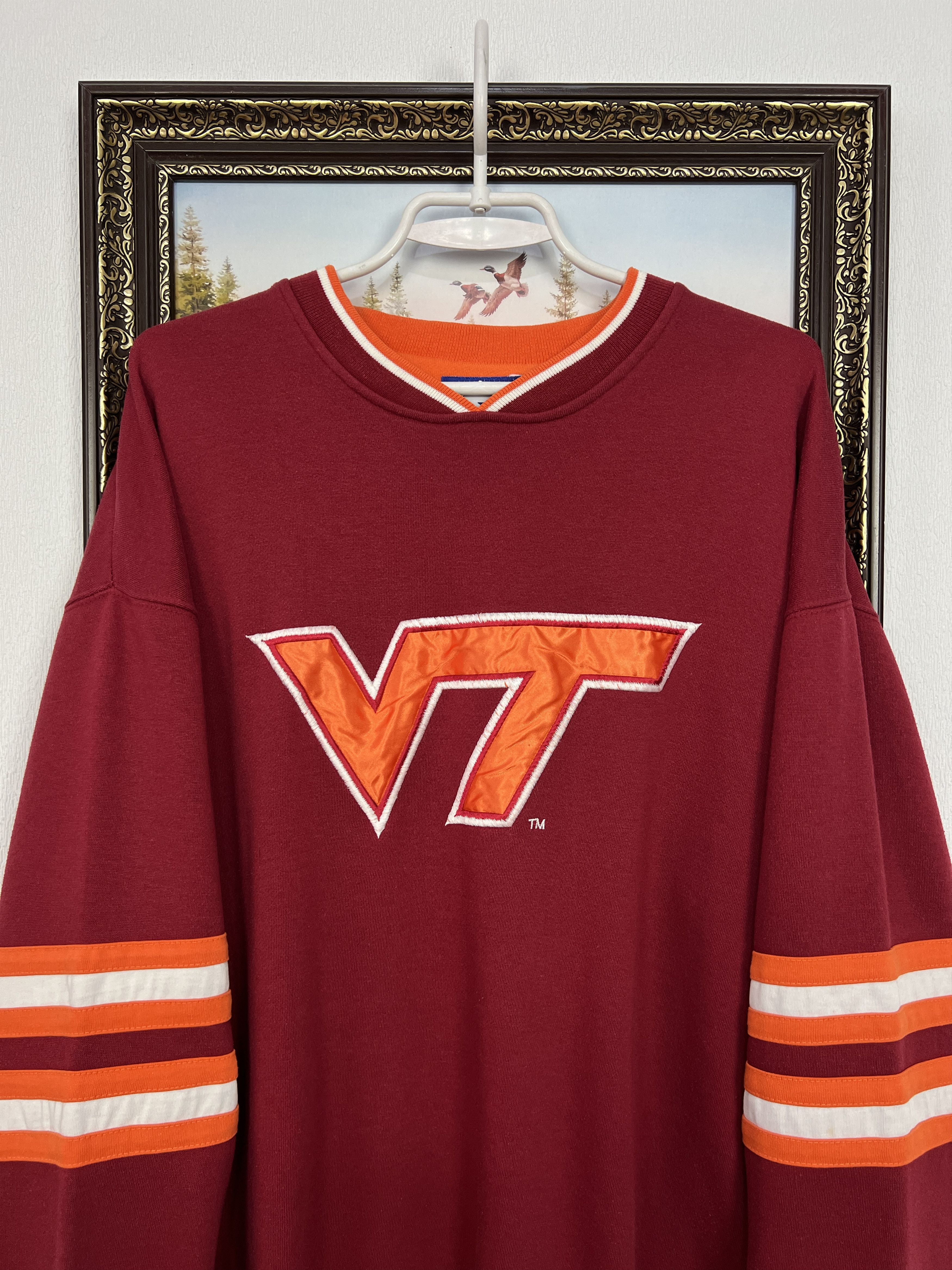 Starter Vintage Virginia Tech Sweatshirt Big Logo Crewneck Rare NCAA Size US L / EU 52-54 / 3 - 2 Thumbnail