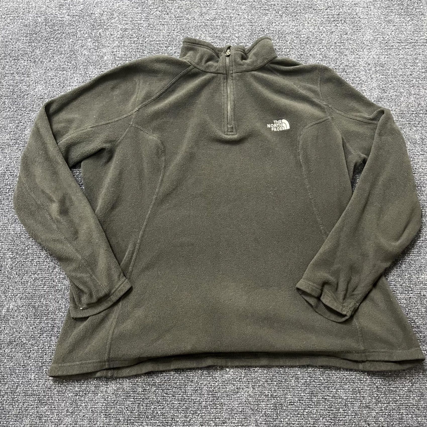 The North Face The North Face Pullover Mens XL Green 1/4 Zip Fleece Hiking Outdoor Shirt Size US XL / EU 56 / 4 - 2 Thumbnail