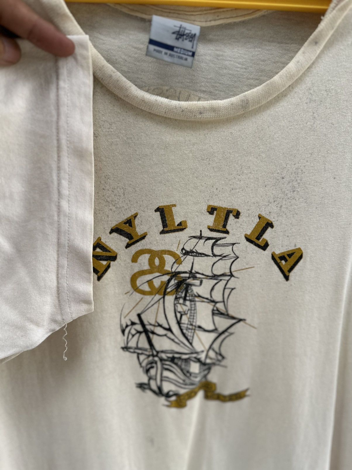 Stussy Turashed Vintage Stussy Richard Mulder NYLTLA Distressed Tee Size US M / EU 48-50 / 2 - 9 Thumbnail