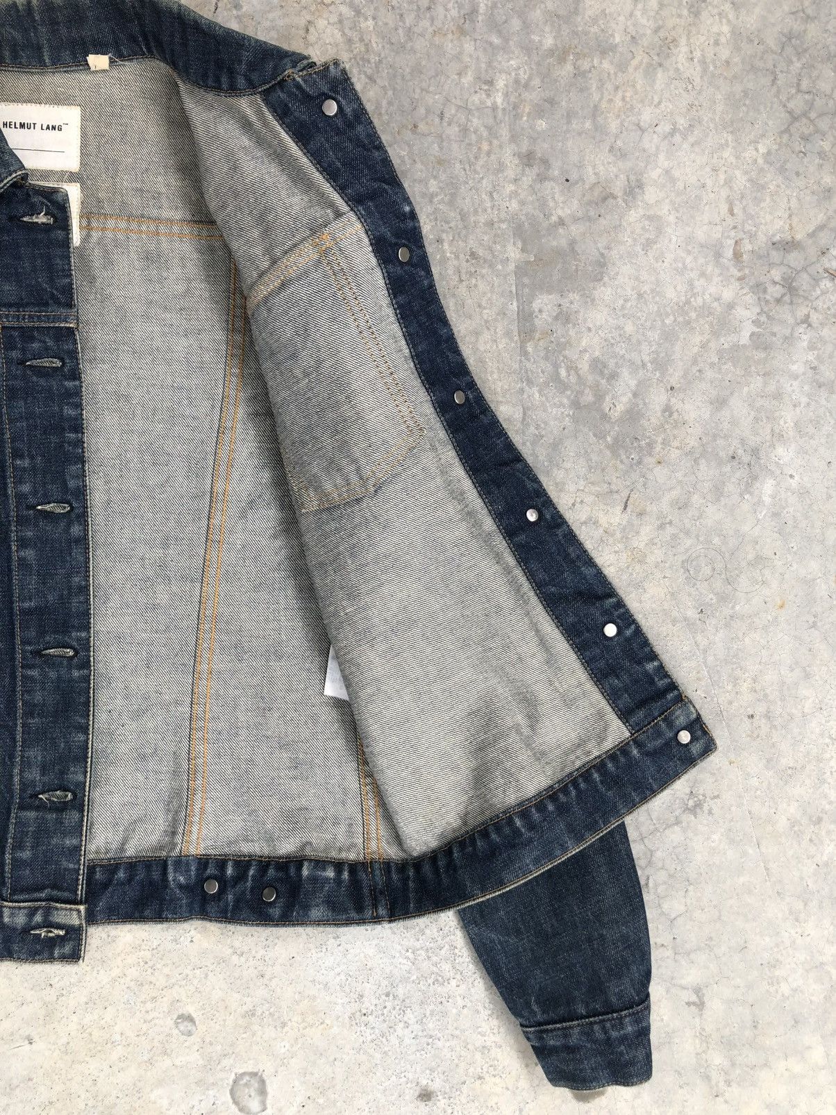 Helmut Lang Helmut Lang Denim Jacket Classic Denim Distressed Size US S / EU 44-46 / 1 - 19 Thumbnail