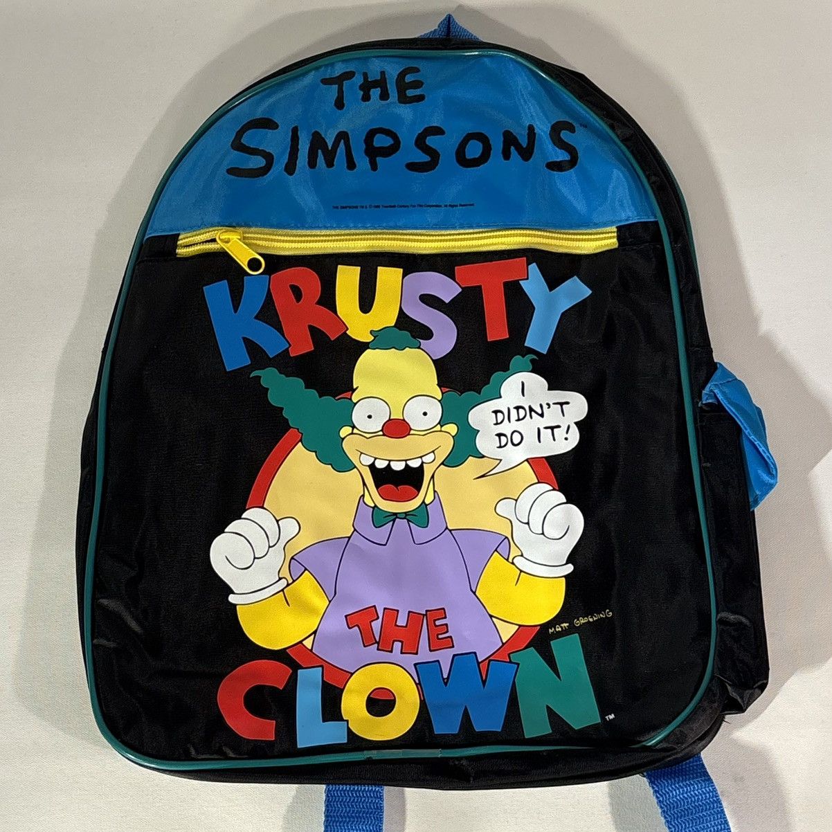 Vintage Vintage 90s Simpsons Bags Krusty The Clown Youth Sz Backpack Size ONE SIZE - 1 Thumbnail