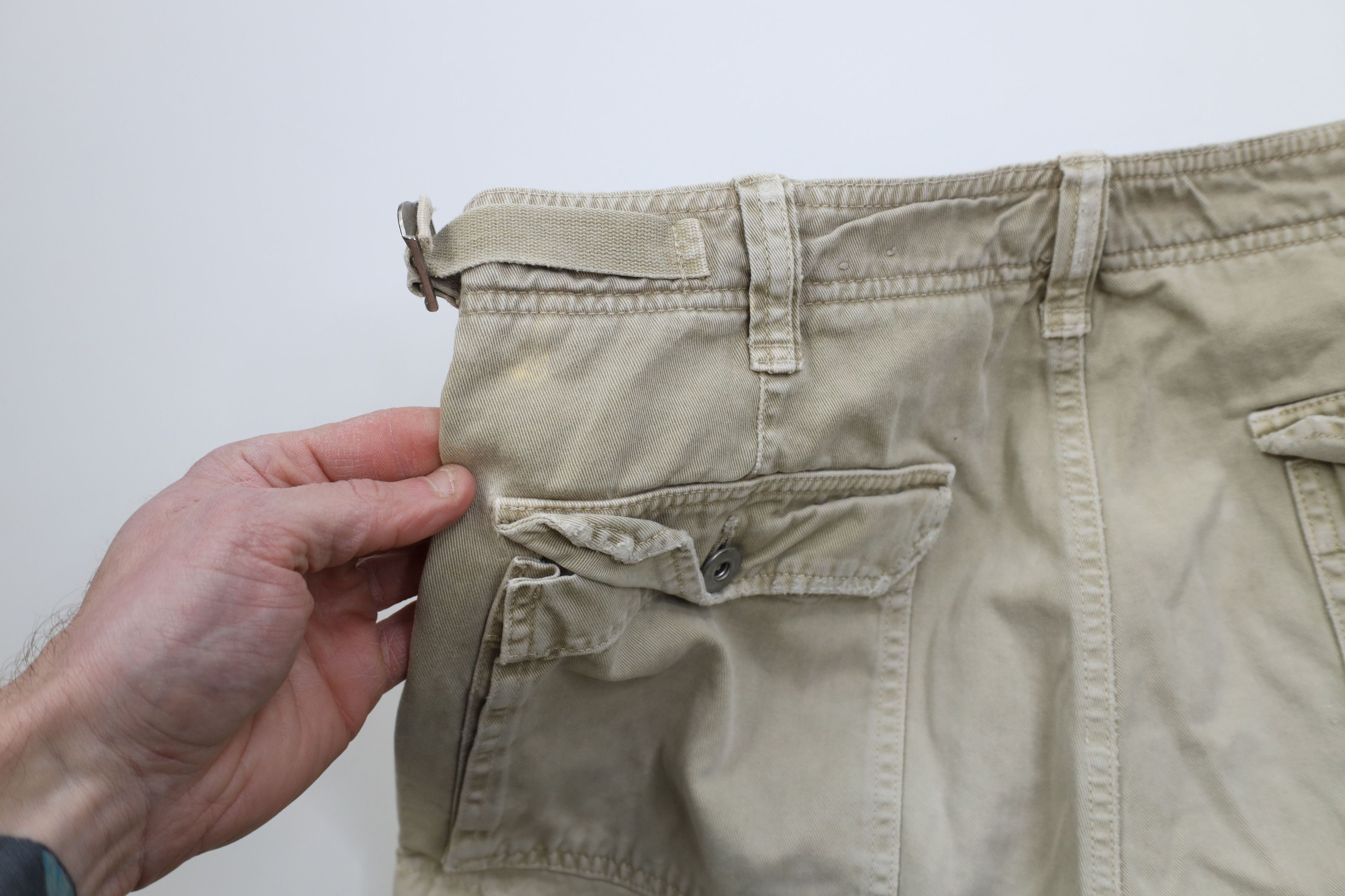 American Eagle Outfitters Vintage 90s Y2K American Eagle Outfitters Cargo Shorts Size US 33 - 16 Thumbnail