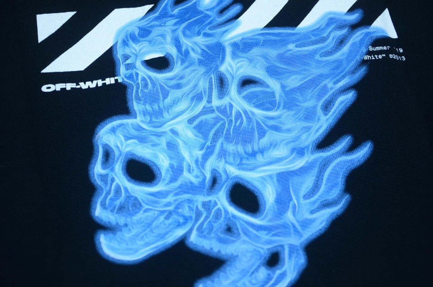 Off-White Off-White Flame Skull Oversized Unisex Sweatshirt S Size US S / EU 44-46 / 1 - 6 Thumbnail