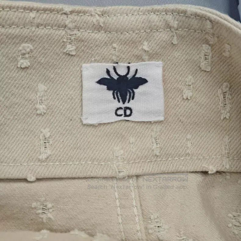Dior Dior Beige destructive style denim cotton skirt Size 24" / US 00 / IT 34 - 5 Thumbnail