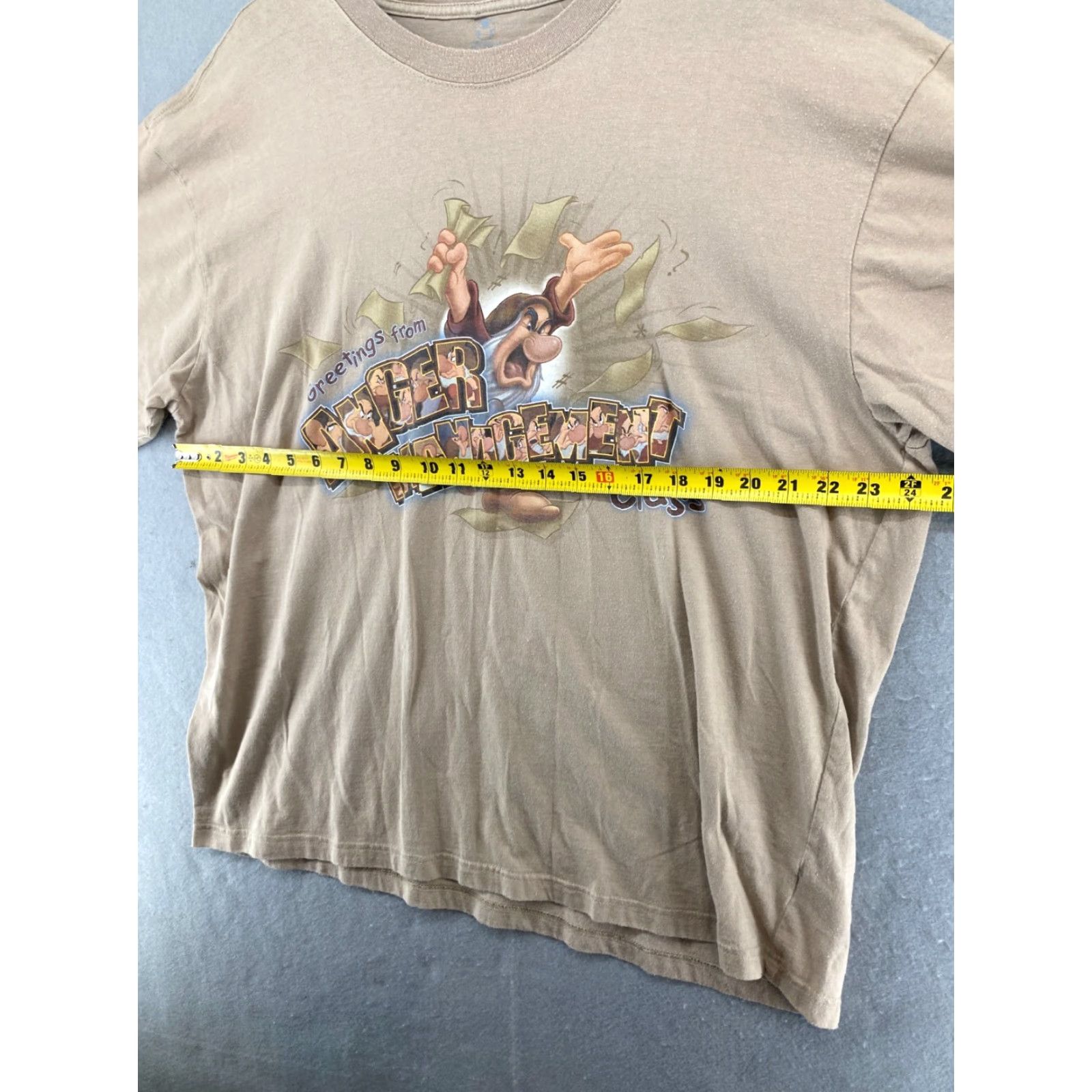 Disney Disney Store Womens 2XL TShirt Tan Grumpy Anger Managment Class Size XXL / US 16-18 / IT 52-54 - 2 Thumbnail