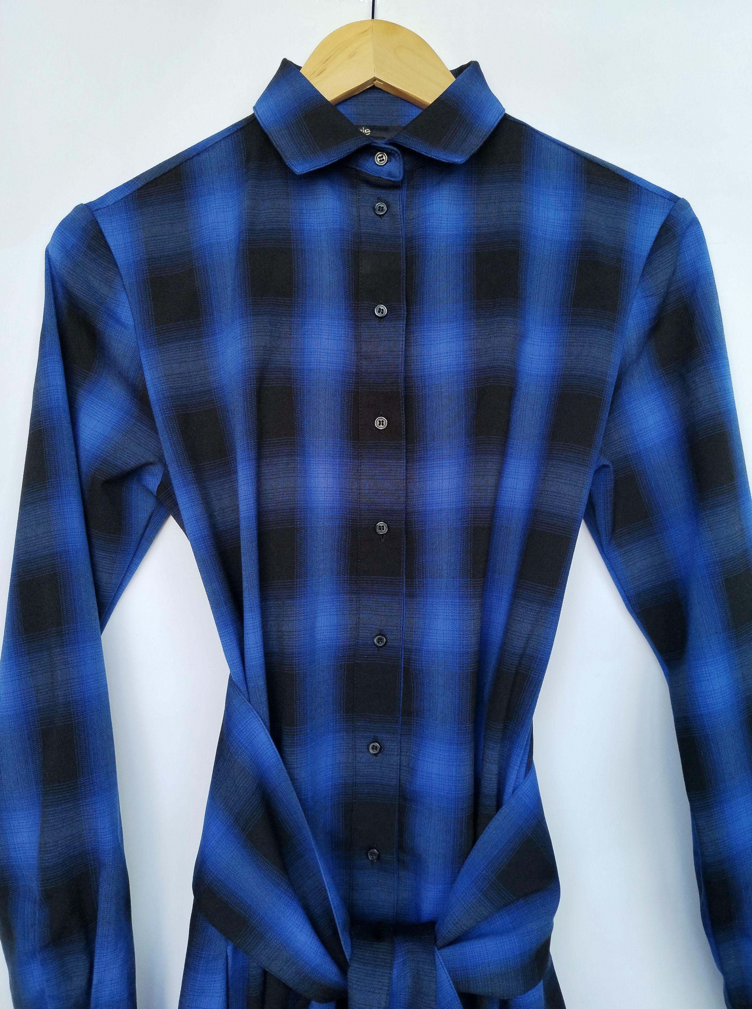 Maje Plaid shirt dress Size S / US 4 / IT 40 - 1 Thumbnail