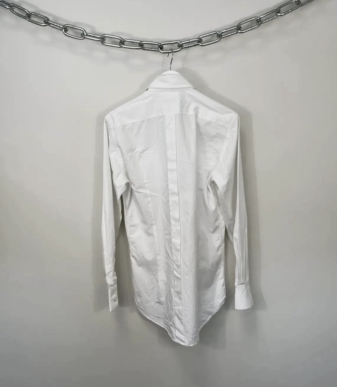 Dolce & Gabbana × Vintage Vintage Dolce & Gabbana Rare White Luxury Button Up Shirt Size US M / EU 48-50 / 2 - 2 Thumbnail