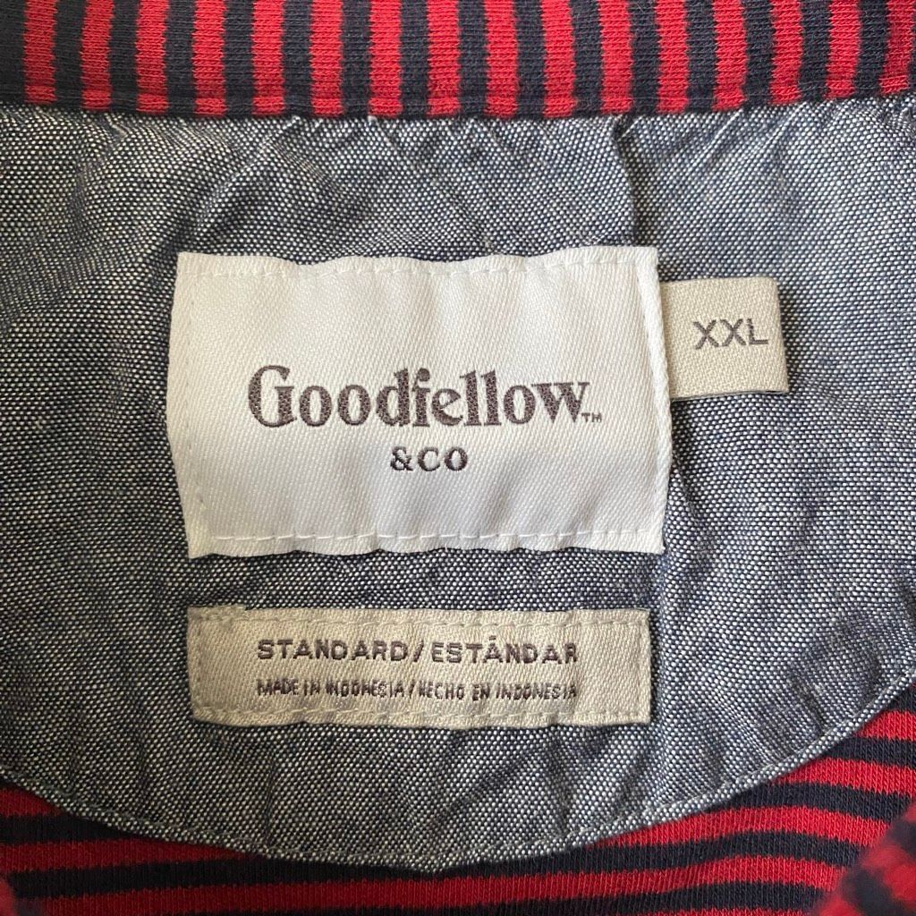Other Goodfellow & Co men XXL short sleeve 3 button stripe casual Size US XXL / EU 58 / 5 - 5 Thumbnail