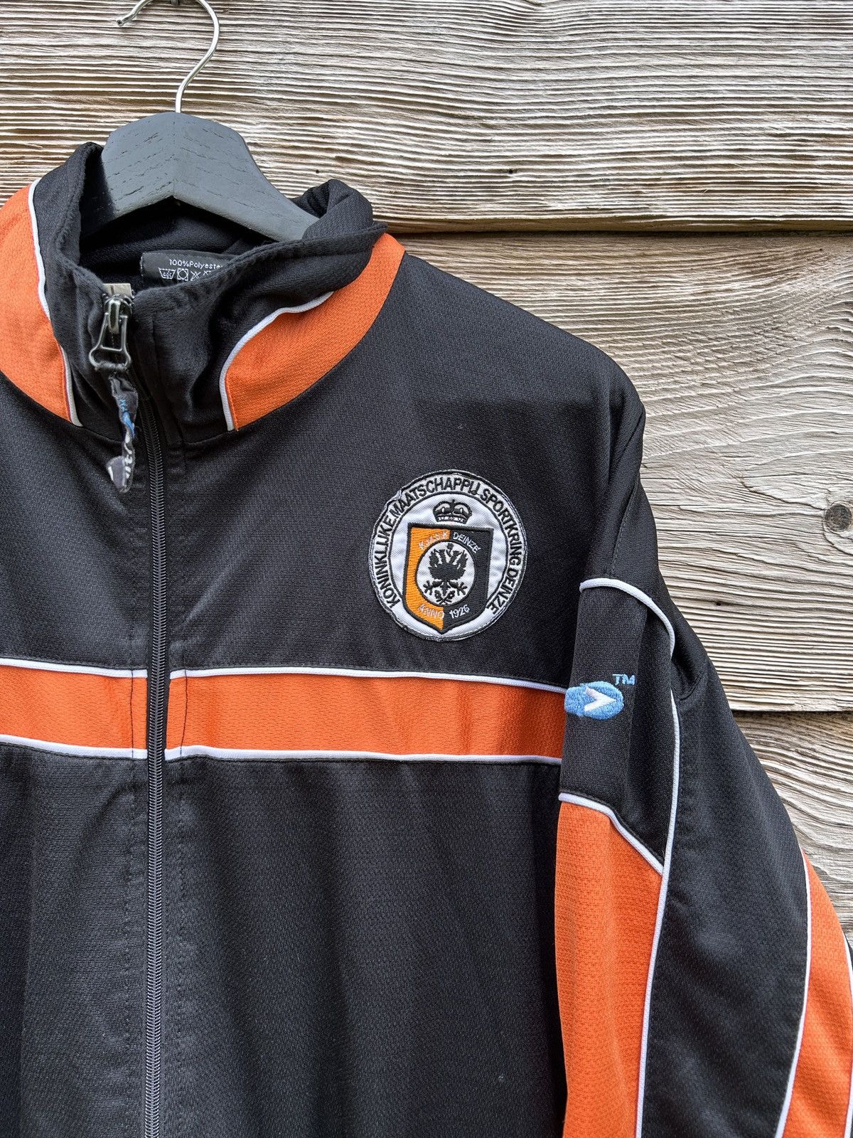Vintage 00s Vintage Mitre KMSK Deinze 2006/07 Tracksuit Jacket Size US L / EU 52-54 / 3 - 2 Thumbnail