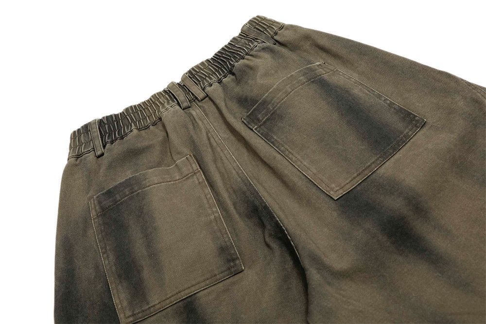 Japanese Brand × Jean Men's pleated loose wide-leg distressed denim shorts Size US 32 / EU 48 - 5 Thumbnail