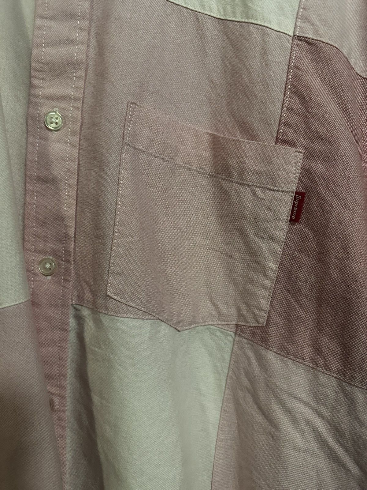 Supreme Supreme Patchwork Oxford Shirt Size US L / EU 52-54 / 3 - 2 Thumbnail