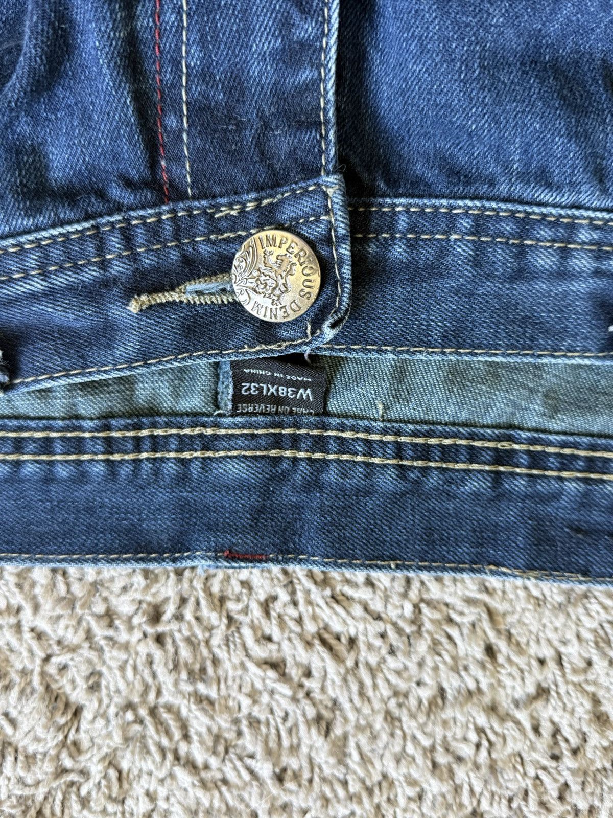 Imperious Imperious y2k vintage grunge faded dark blue jeans size 38 Size US 38 / EU 54 - 4 Thumbnail