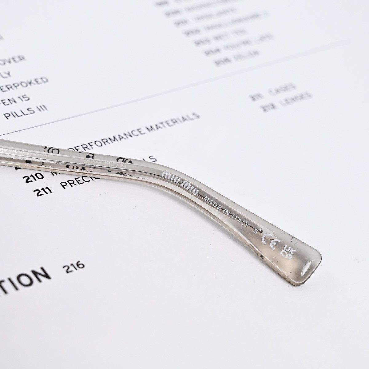 Miu Miu MIU MIU 0MU 01XV GLASSES Size ONE SIZE - 7 Thumbnail
