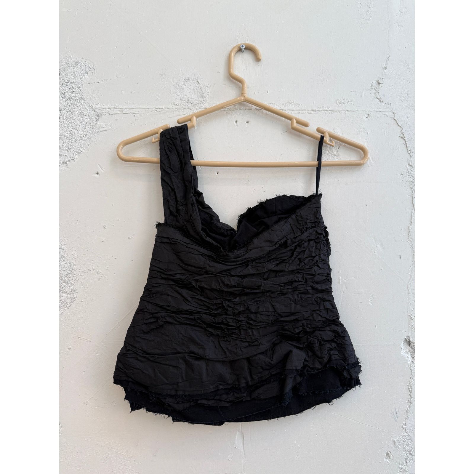 Other Nackiye Ruffled Single Shoulder Top Size XXS / US 00 / IT 34 - 2 Thumbnail