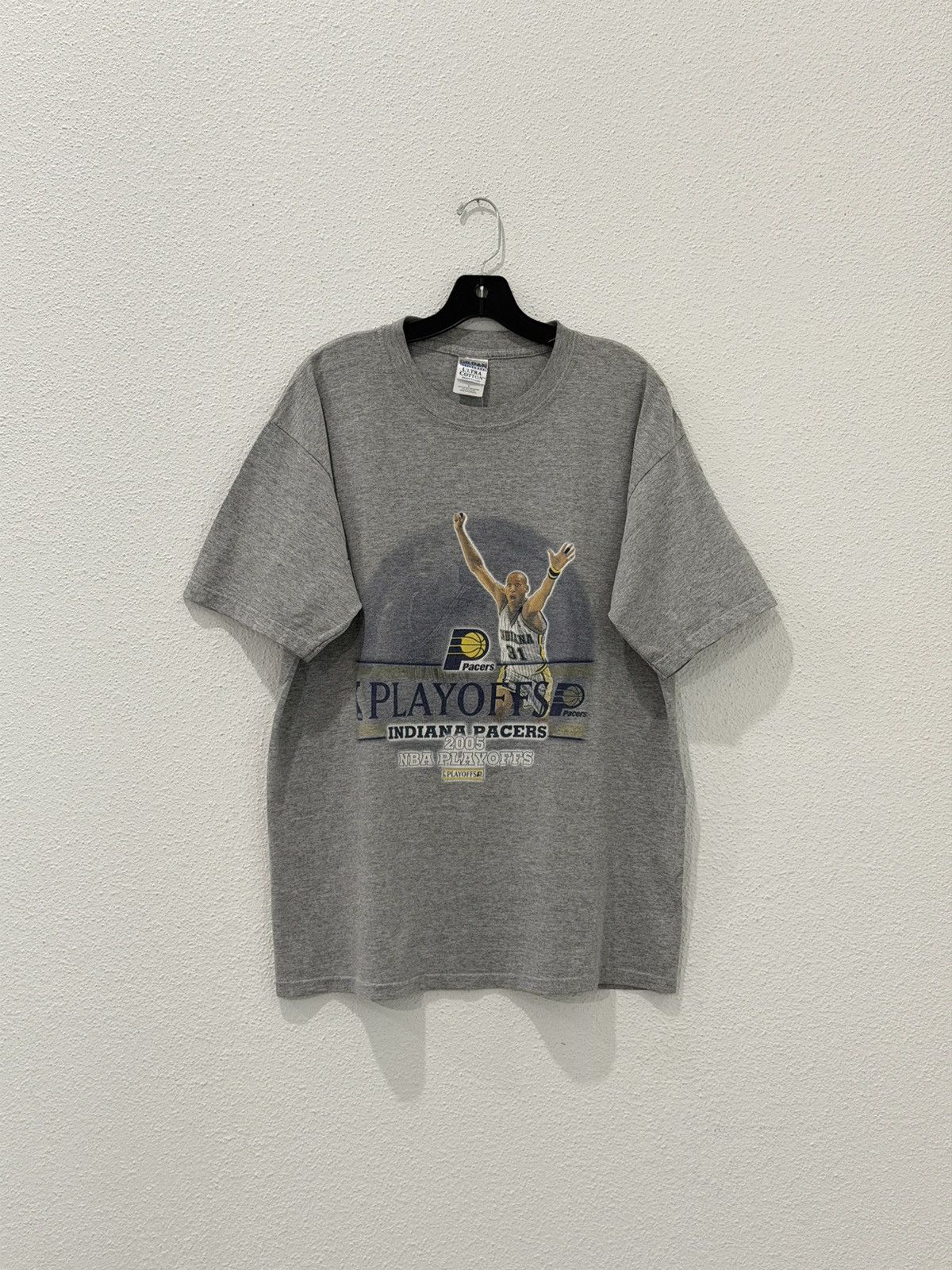 NBA Vintage Y2K Reggie Miller Indiana Pacers NBA 2005 Playoffs Size US L / EU 52-54 / 3 - 1 Thumbnail
