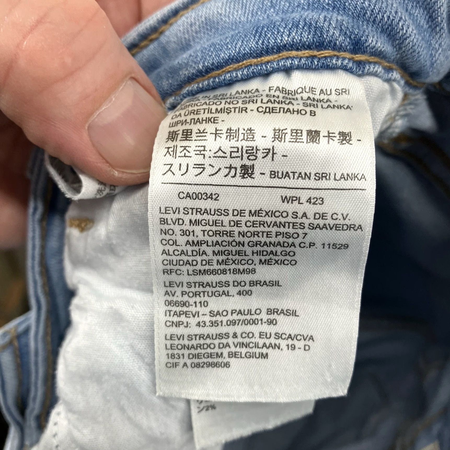 Levi's Levi's Women's 721 Jeans High Rise Skinny Ankle Cloudy Blue 28 Stretch Soft Size 28" / US 6 / IT 42 - 5 Thumbnail