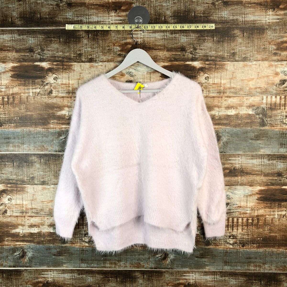 Japanese Brand DL Glacier Pink Mohair Knitwear #C433 Size L / US 10 / IT 46 - 1 Thumbnail