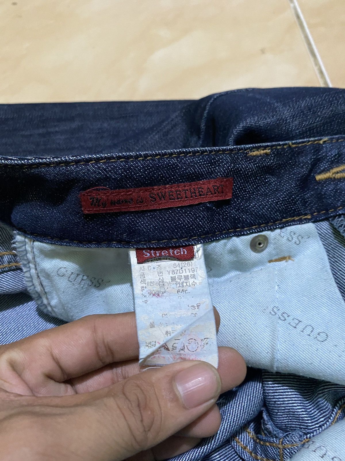 Guess × If Six Was Nine × Japanese Brand guess flare jeans blue indigo beads back pokcet Size 26" / US 2 / IT 38 - 8 Thumbnail