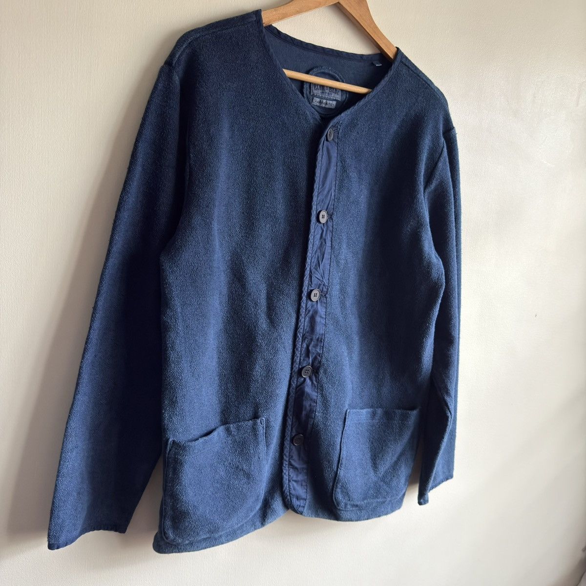 Blue Blue Japan Blue blue japan colarless sashiko indigo jacket Size US M / EU 48-50 / 2 - 3 Thumbnail