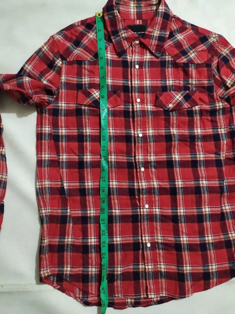 Number (N)ine Number Nine Checkered Flannel Kurt Cobain Style Size US M / EU 48-50 / 2 - 9 Thumbnail