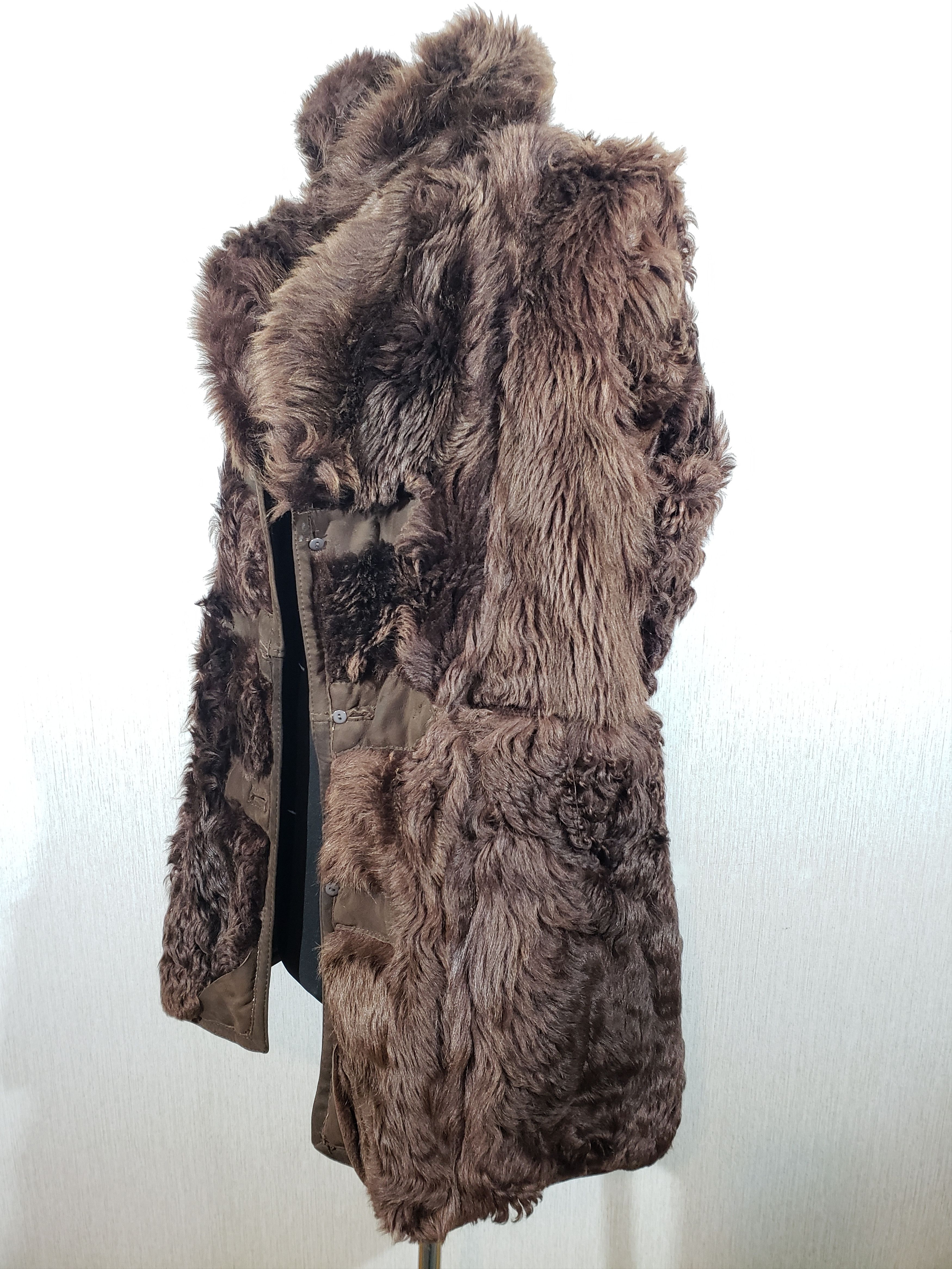 Other Men's brown sheepskin coat with buttons. Size US M / EU 48-50 / 2 - 9 Thumbnail