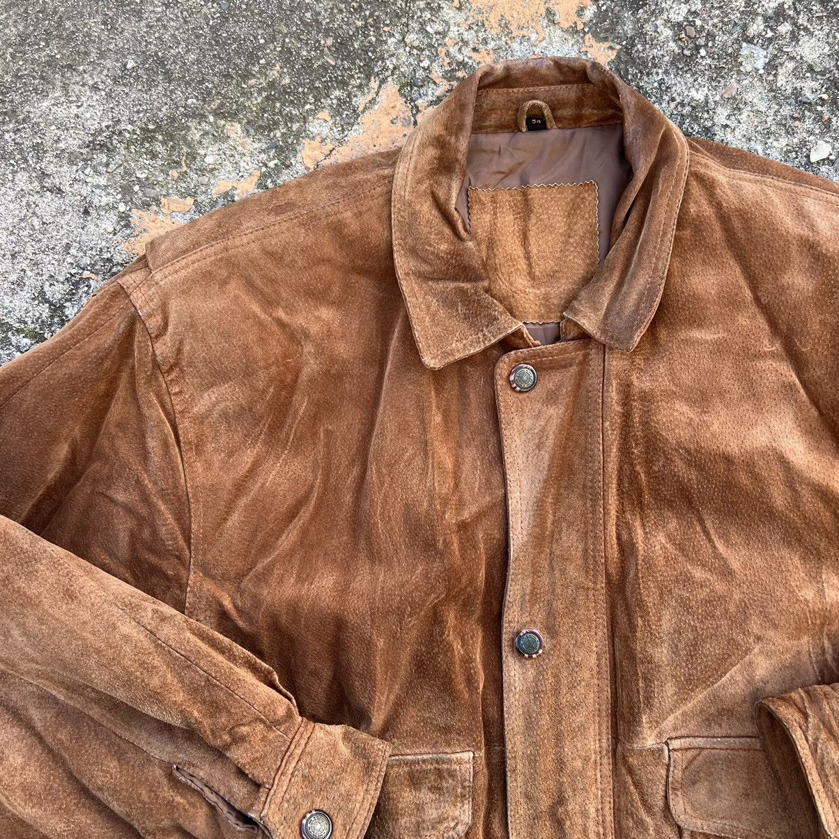 Leather × Vintage Vintage Genuine Real Leather Jacket High Quality Rock Punk Size US XL / EU 56 / 4 - 6 Thumbnail