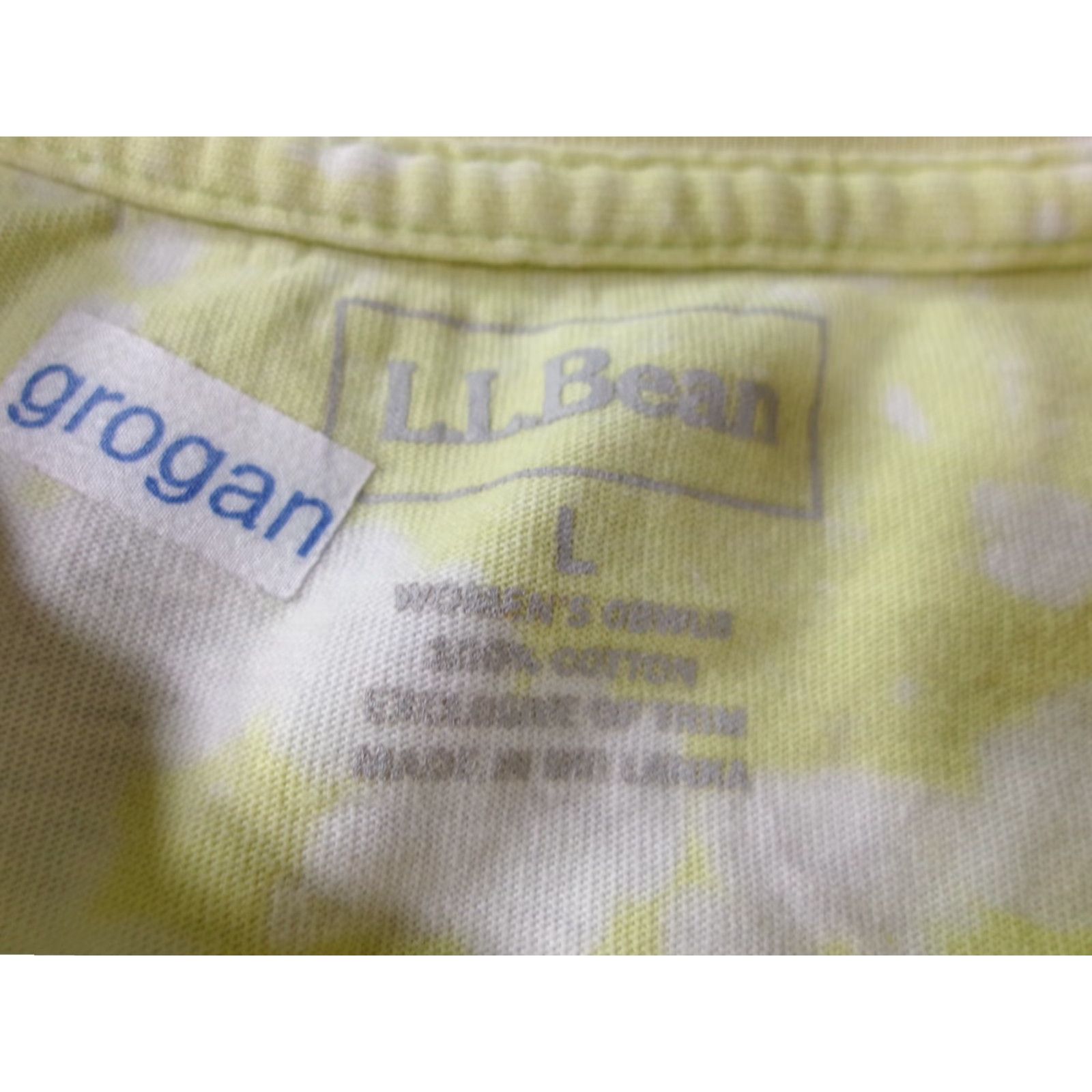 Vintage VINTAGE L.L.Bean T-Shirt Women Large Yellow Tie Dye Outdoor Casual 80s 90s Classic All Seasons Size L / US 10 / IT 46 - 6 Thumbnail