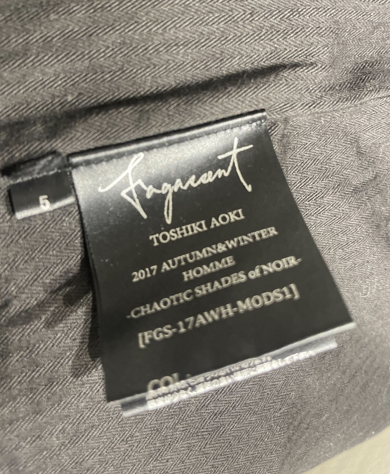 Fagassent Toshiki Aoki FGS-17AWH-MODS1 Size US XXL / EU 58 / 5 - 12 Thumbnail