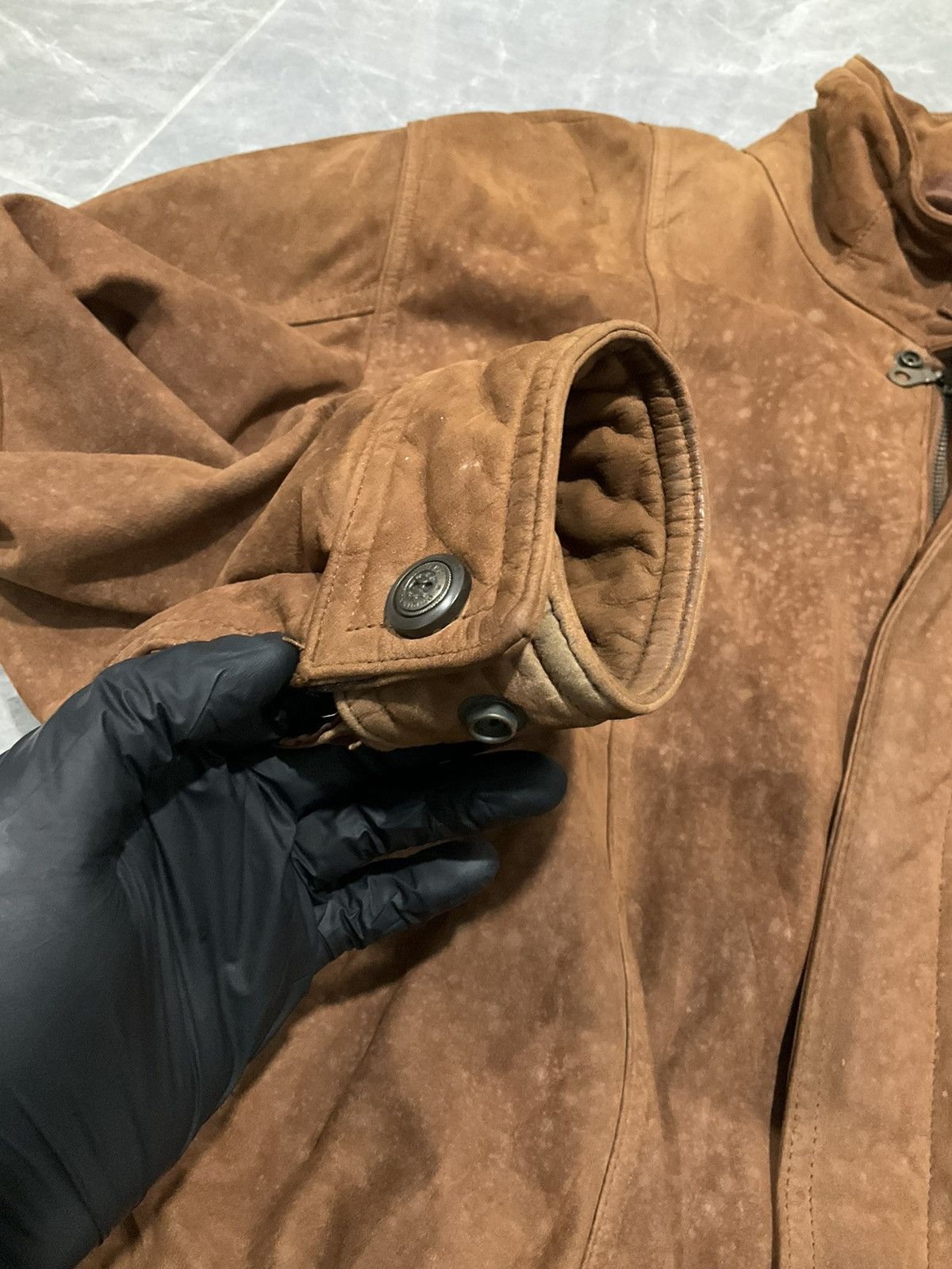 Vintage Italy Move and more Genuine Leather jacket mens Size US L / EU 52-54 / 3 - 5 Thumbnail