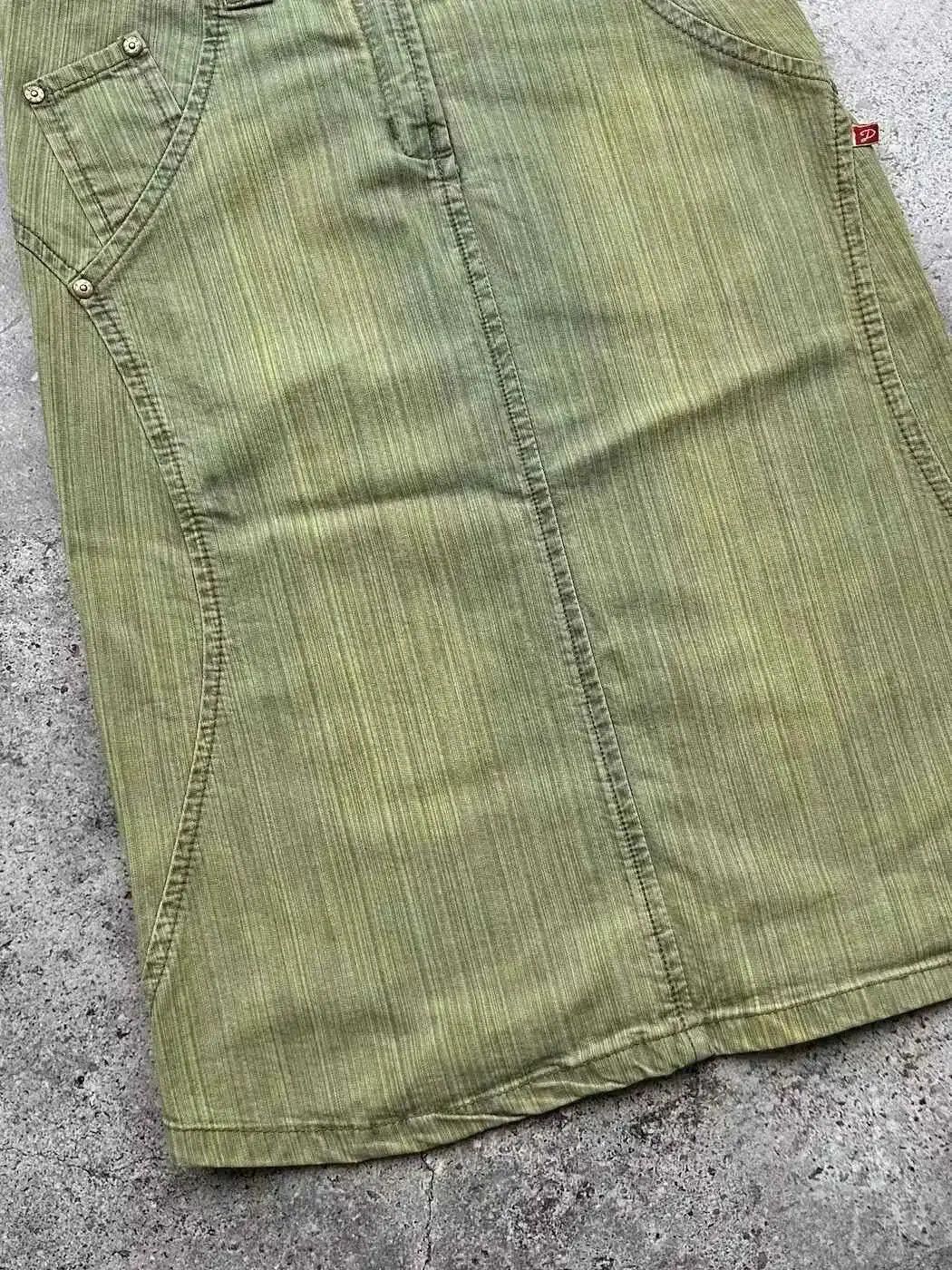 Japanese Brand Vintage Faded Midi Skirt C149(V466) Size 26" / US 2 / IT 38 - 3 Thumbnail