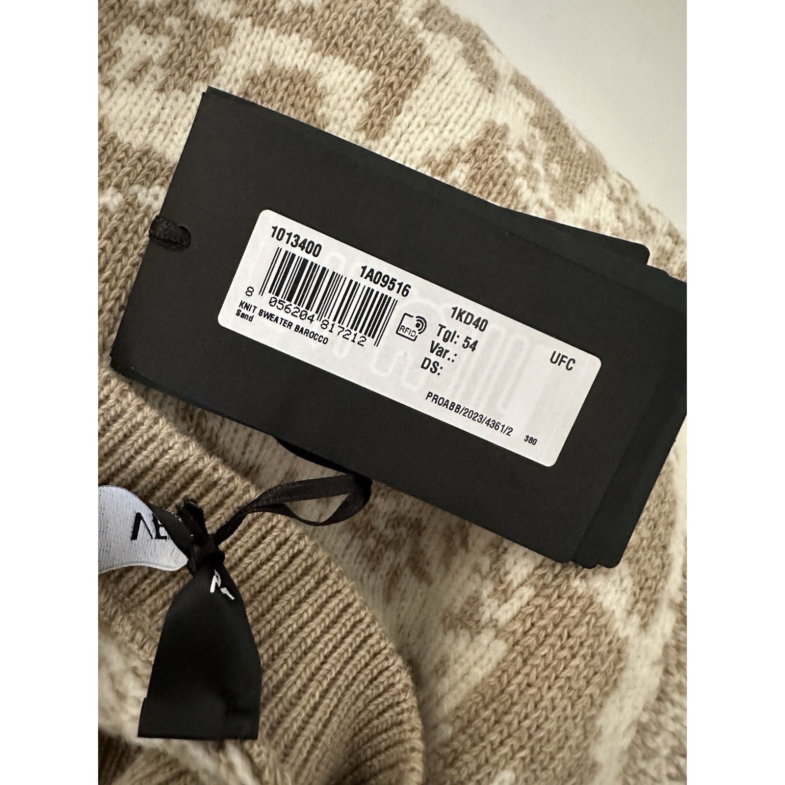 Versace Versace Barocco Wool Knit Sweater Beige 44 US 1013400 Size US S / EU 44-46 / 1 - 16 Thumbnail