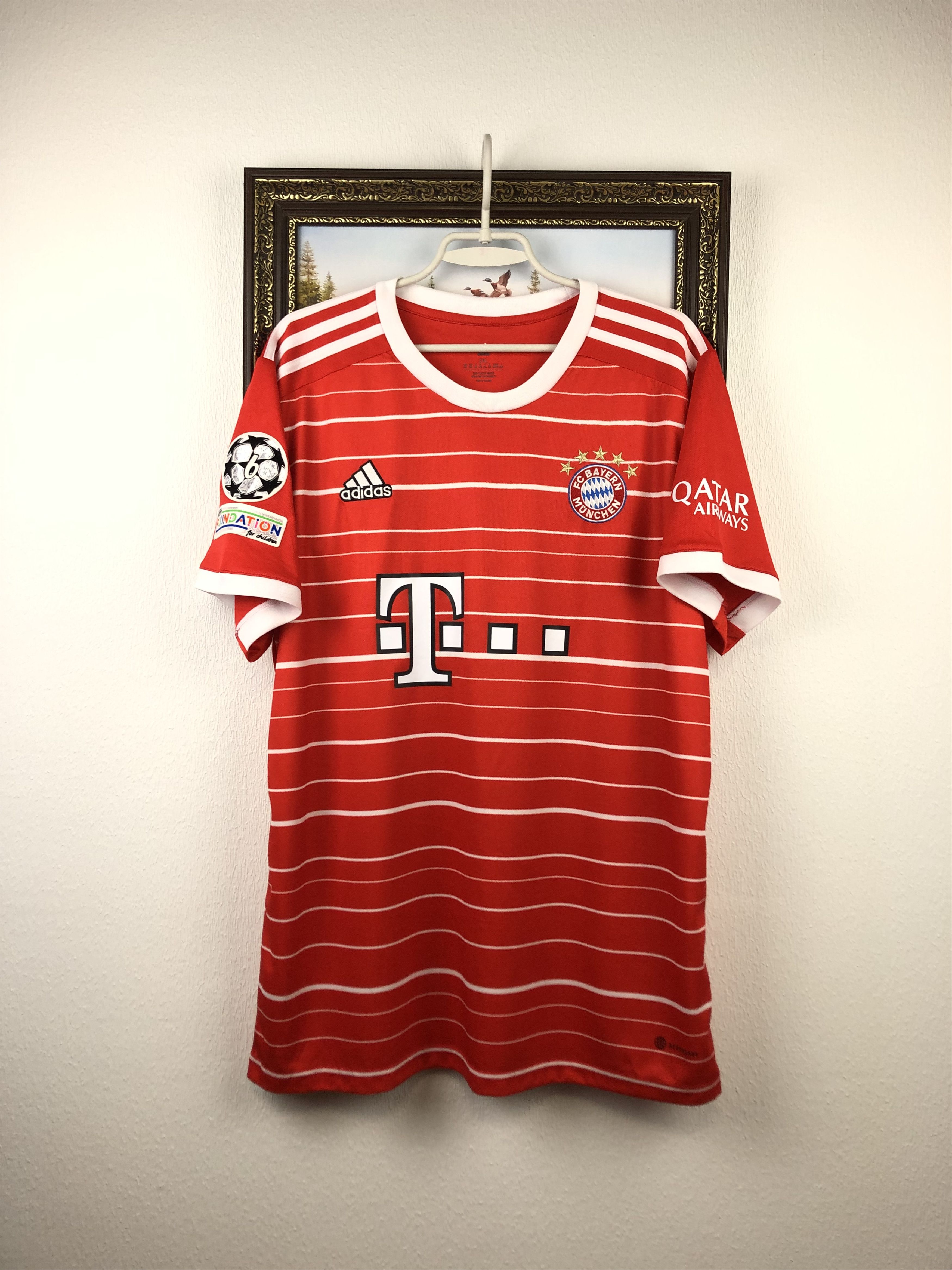 Adidas Bayern Munich football shirt 2022 #6 Kimmich Adidas Jersey Size US XXL / EU 58 / 5 - 3 Thumbnail