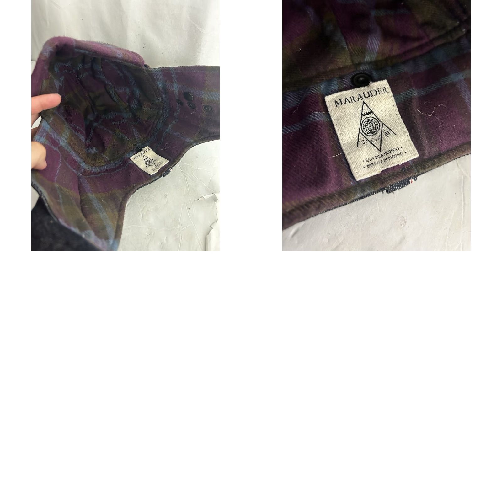 J Brand Marauder Trapper Hat Men Denim Blue Lined Dark Wash Size M/Medium Size ONE SIZE - 9 Thumbnail