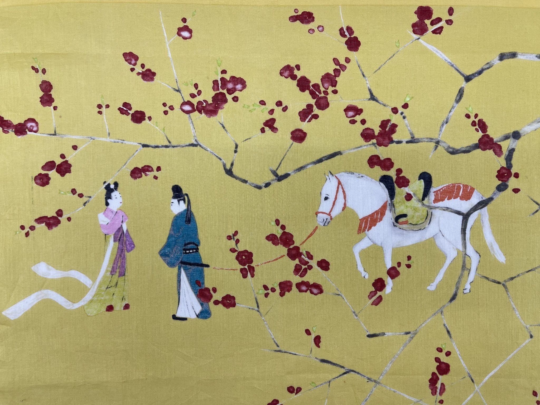 Japanese Brand Vintage Japanese Handkerchief Art- 5042 Size ONE SIZE - 6 Thumbnail