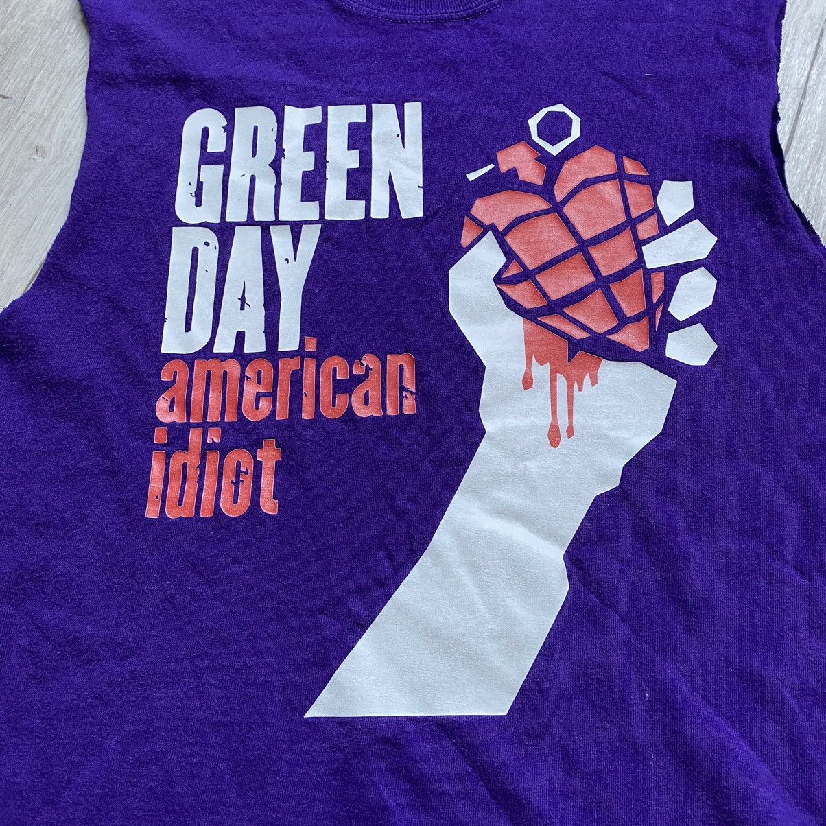 Band Tees VINTAGE GREEN DAY AMERICAN IDIOT GRENADE HEART PURPLE TANK Size US M / EU 48-50 / 2 - 2 Thumbnail
