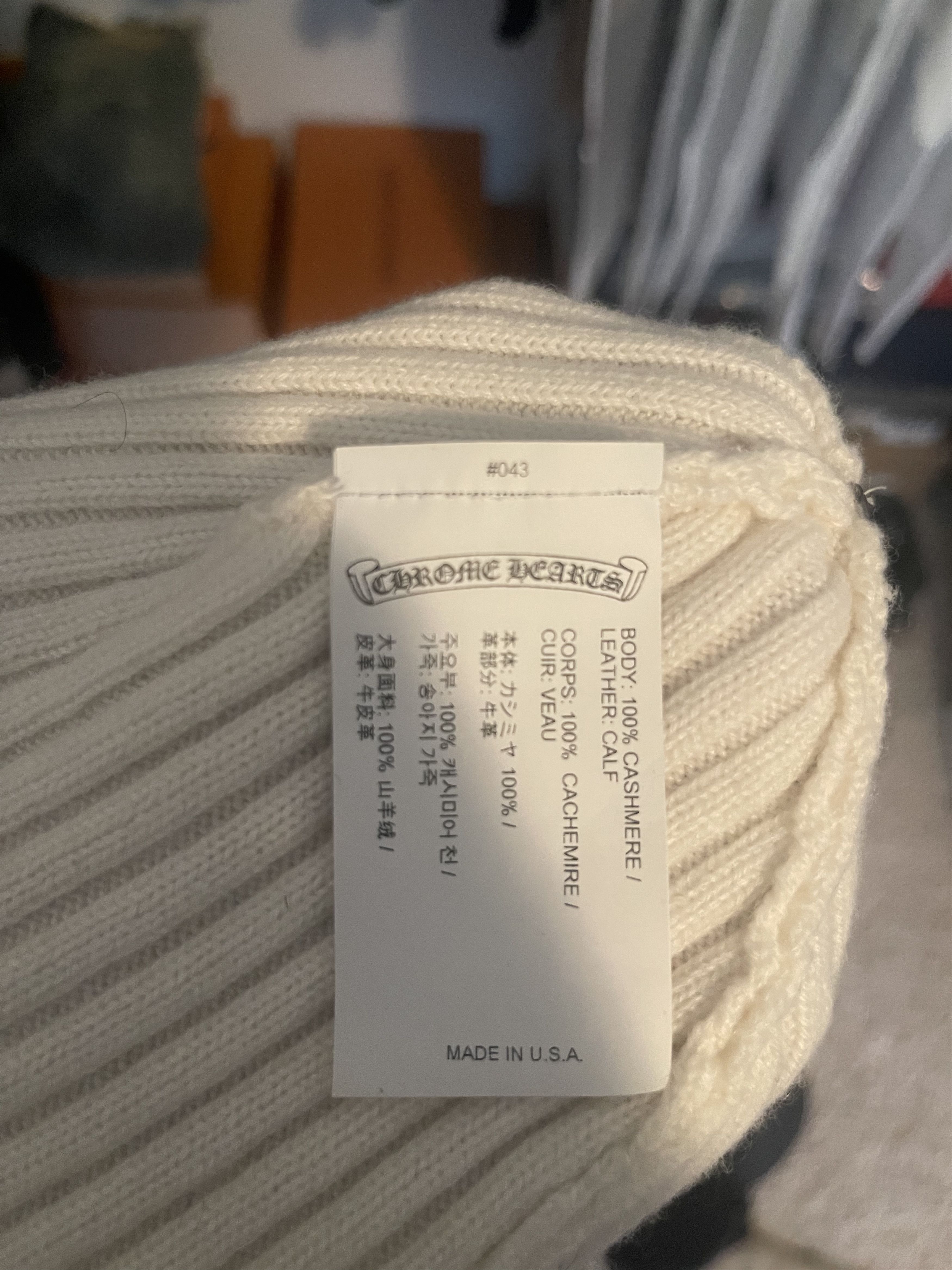 Chrome Hearts Chrome Hearts Plus Cashmere Beanie Size ONE SIZE - 3 Thumbnail