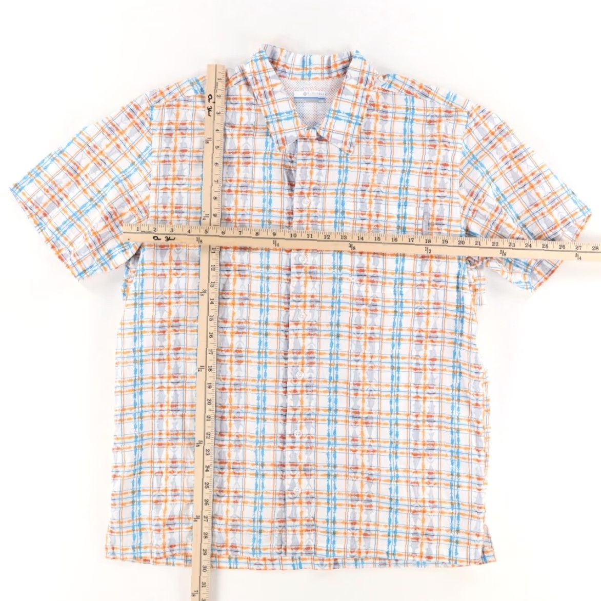 Vintage Columbia PFG Fish Cotton Plaid Button Up Shirt White Men M Shirt Size US M / EU 48-50 / 2 - 3 Thumbnail