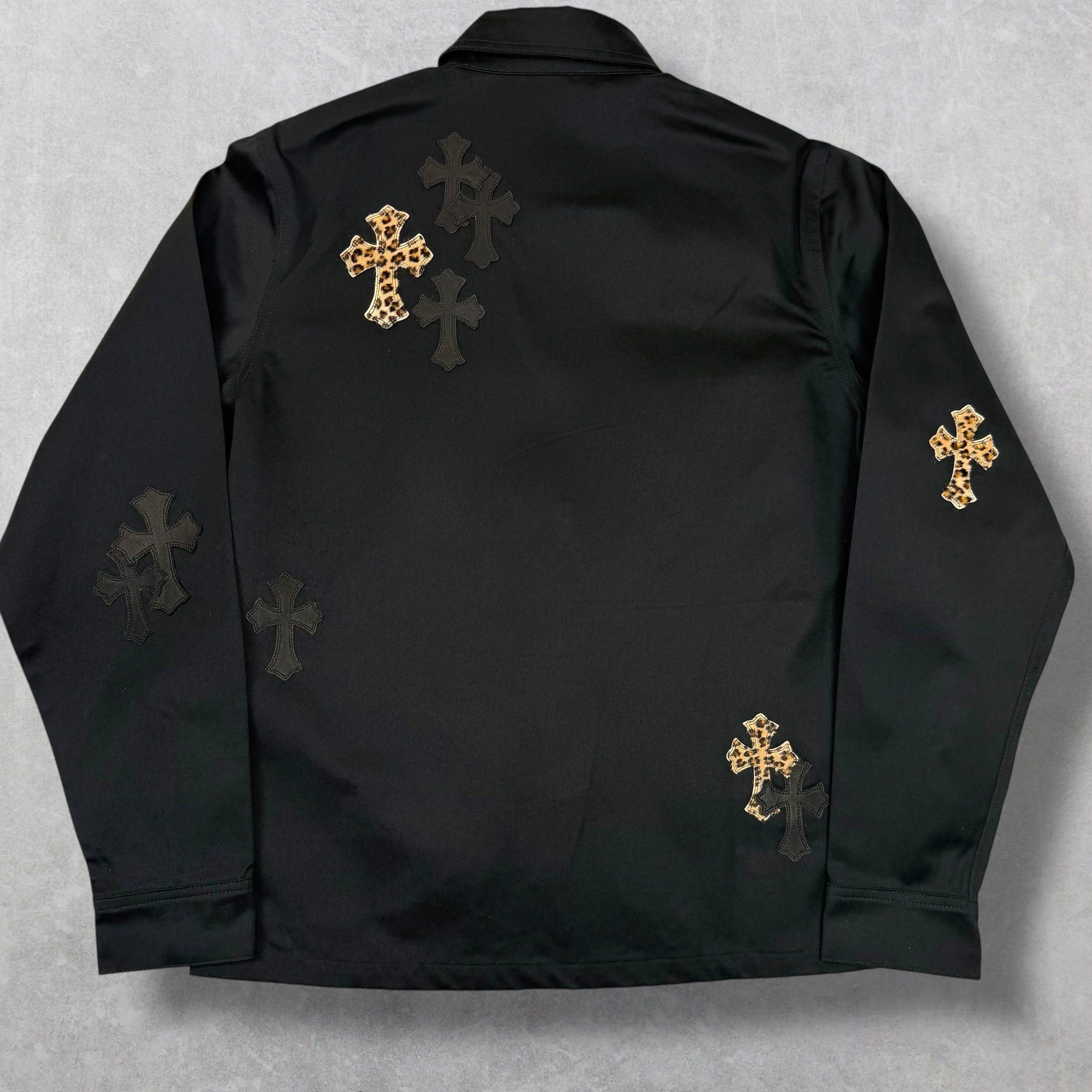 Chrome Hearts Chrome Hearts Leopard Patch Work Dog Shirt M Size US M / EU 48-50 / 2 - 2 Thumbnail